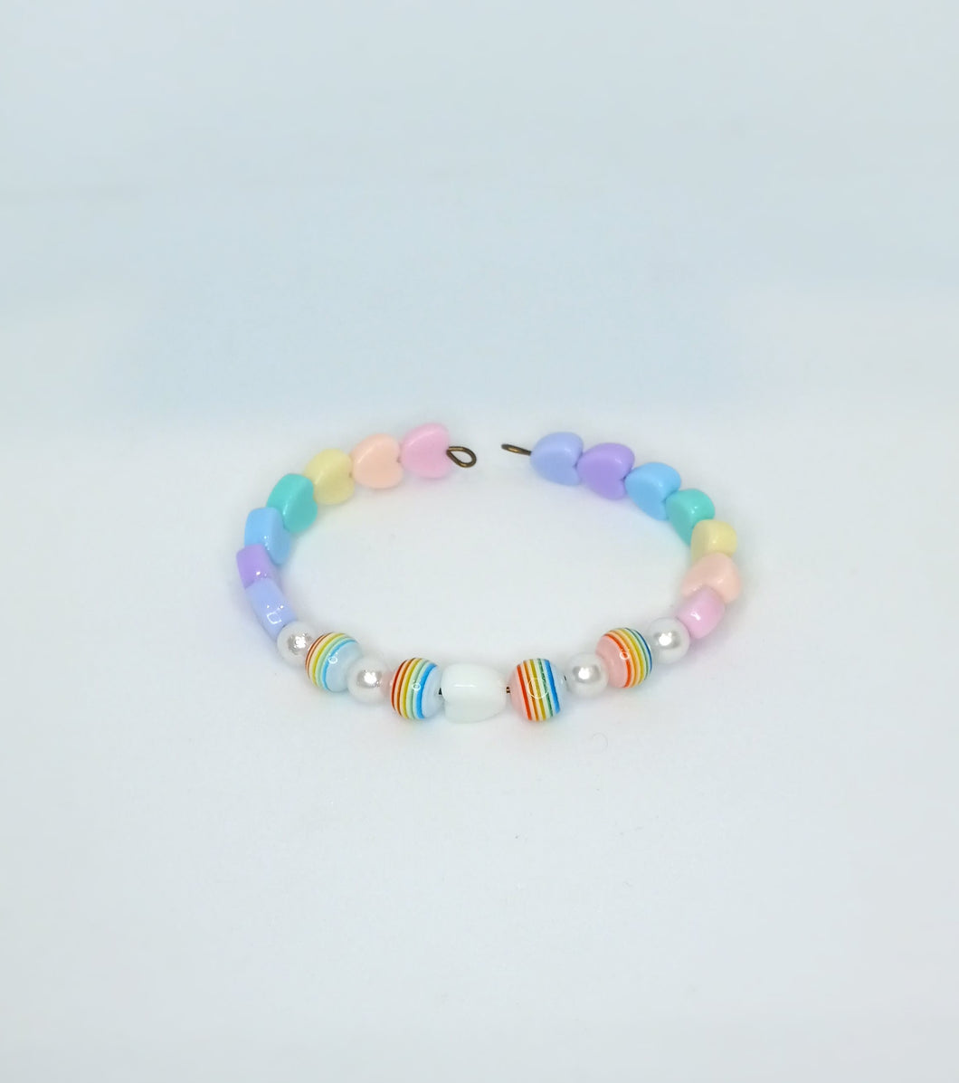 Rainbow Wire Bead Bracelet