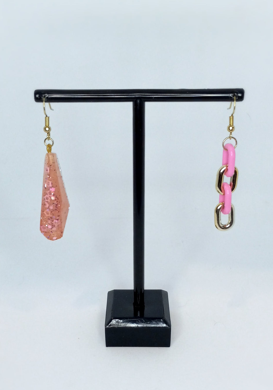 Pink and Gold -Mix Match Earrings