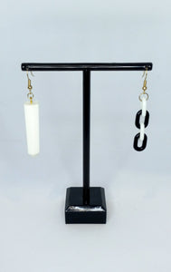 White and Black - Mix Match Earrings
