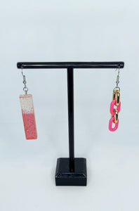 Pink and Gold - Mix Match Earrings
