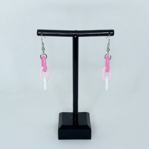 Pink Ombre Link Earrings