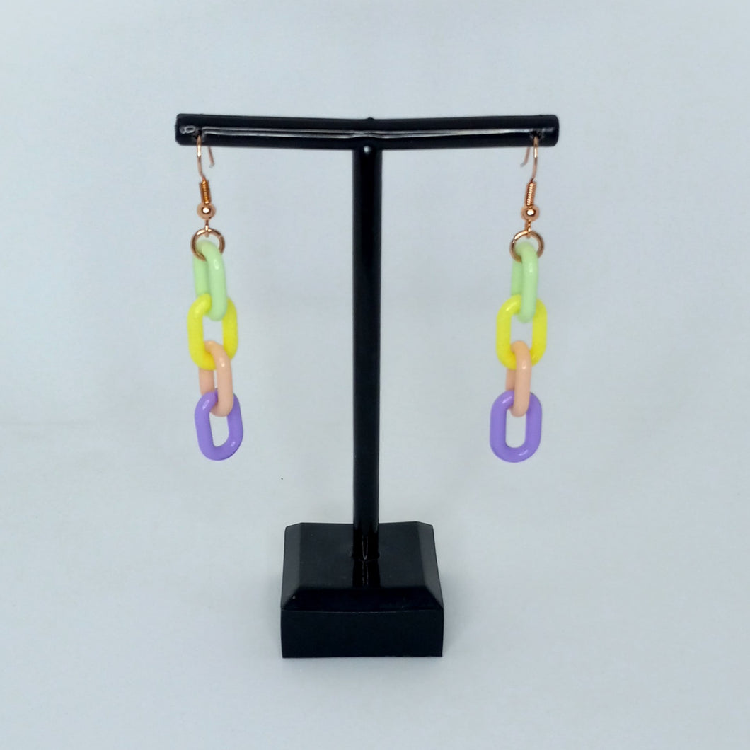 Multicolor Link Earrings - 3