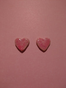Strawberry Heart Cookie Earrings