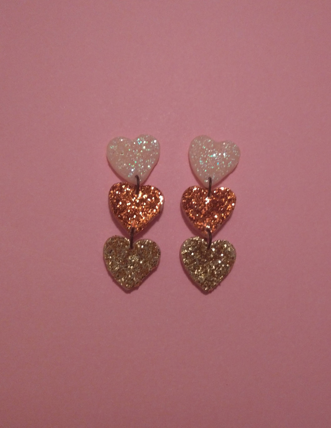 Glitter Candy Corn earrings