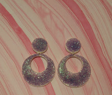 Load image into Gallery viewer, Glitter Hoops Pastel
