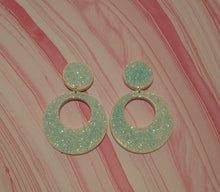 Load image into Gallery viewer, Glitter Hoops Pastel
