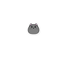 Load image into Gallery viewer, Gray Cat Bubble-free stickers
